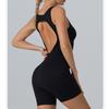Women's Tight Yoga Clothes, Hip Lifting And Beautiful Back Fitness Clothes, Short Seamless Vest Jumpsuit