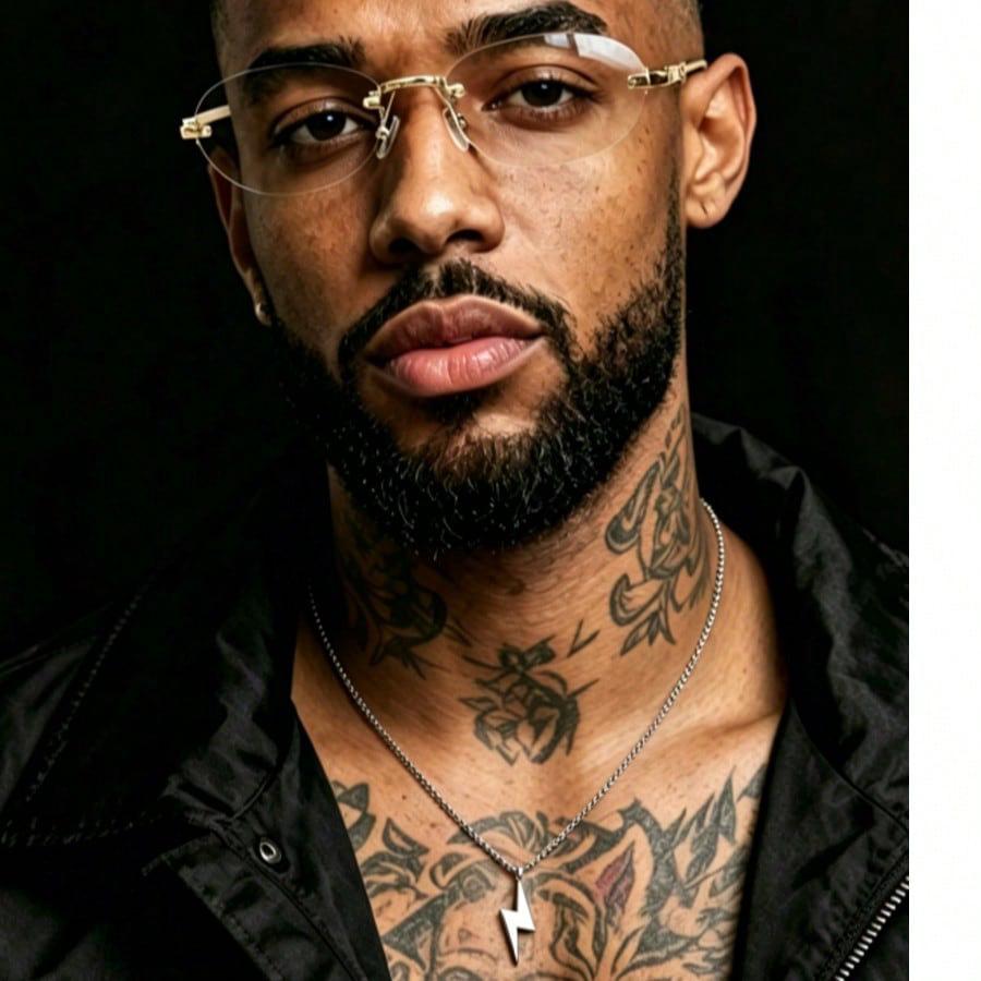 Trendy Men's Lightning Cable Knit Chain Pendant - Hip Hop Style Accessory