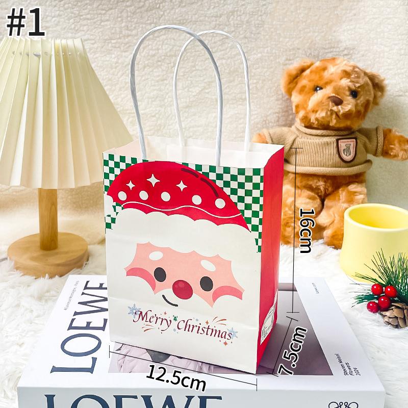 

1/2/5Pcs Merry Christmas Gift Bags Santa Snowman Pattern Gift Packaging Handbags Foldable Christmas Gifts Tote Bags Party Favors 1PC