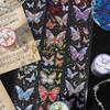 Gugu Forest Ice Crystal Butterfly PET Tape Series - Single Roll Decorative Stickers (4 Designs)