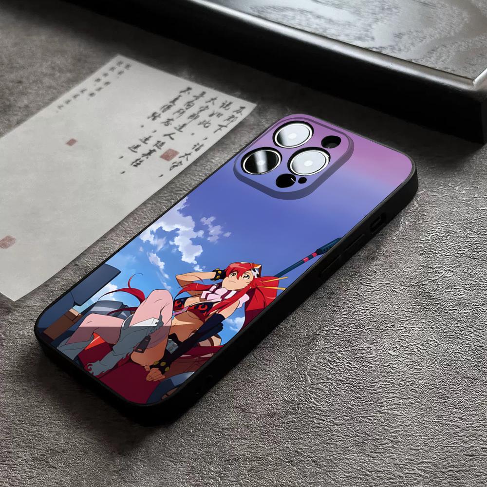Gurren Lagann Phone Case For 17 Pro Max Iphone 16 14 Pro Max 12 15 Plus 13 Pro 11 Xr X Xs 8 Plus Back Cover