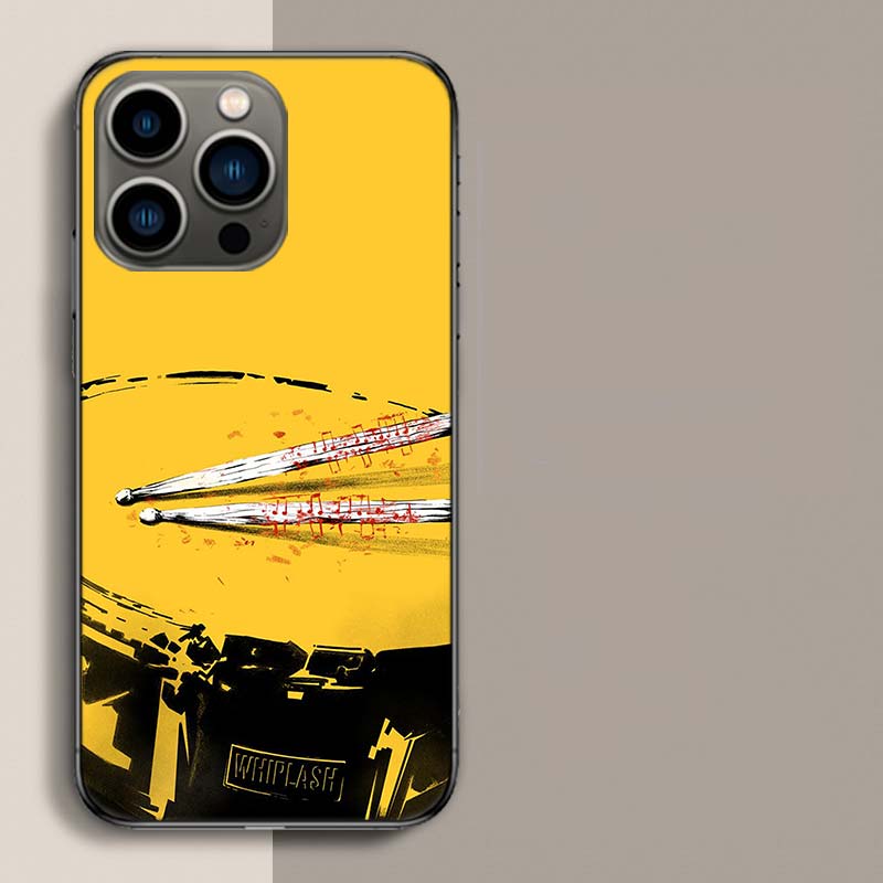 Musical Instrument Drum rock Phone Case For Apple Iphone 16E 16 17 Pro Max Air 15 Pro 14 Plus 12 13 Mini Cover Cute Fund