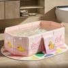 Składana wanienka dla dzieci Solidna wanienka PVC dla niemowląt z podniesionymi bokami Łatwa do czyszczenia Przenośna wanienka na baby shower