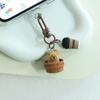 Resin Capybara Phone Pendant Trinket Capybara Car Key Ring Kapibala Key Chain  Couple Friend Family