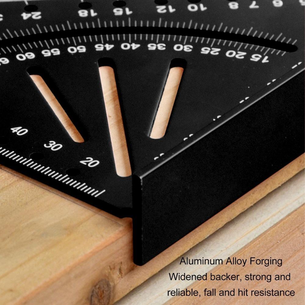 90 Degree Multi Angle Measuring Tool Aluminum Alloy Marking Tool Protractor  Woodworking