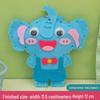 Kit de manualidades para llaveros de animales DIY para niños: Adornos Creativos de Costura No Tejidos