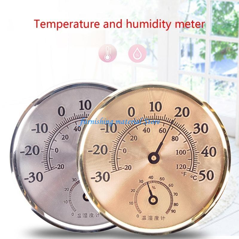 Y5GD Innen-Temperatur-Feuchtigkeits-Detektor Sensor-Messgerät Tisch-Analog-Thermometer Hygrometer Großes Display für Zuhause Büro