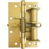 4pcs 4 inch Positioning Hinge Spring Self-aligning Hinge Automatic Closing Door Multi-Function Screen Door Hinge Furniture Supplies(Gold)