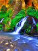 Hel kvadratisk/rund diamantmaling Landskap 5D DIY diamantbroderisalg Foss Rhinestones Mosaikkveggkunst