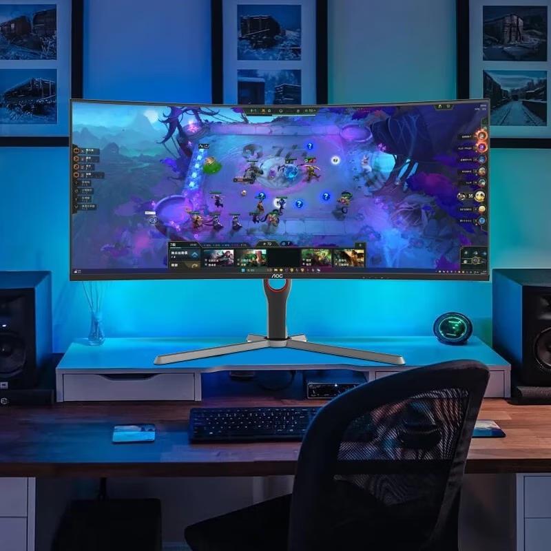 AOC CU34G10X 34-inch Ultrawide Curved Gaming Monitor CN plug (adapter included)