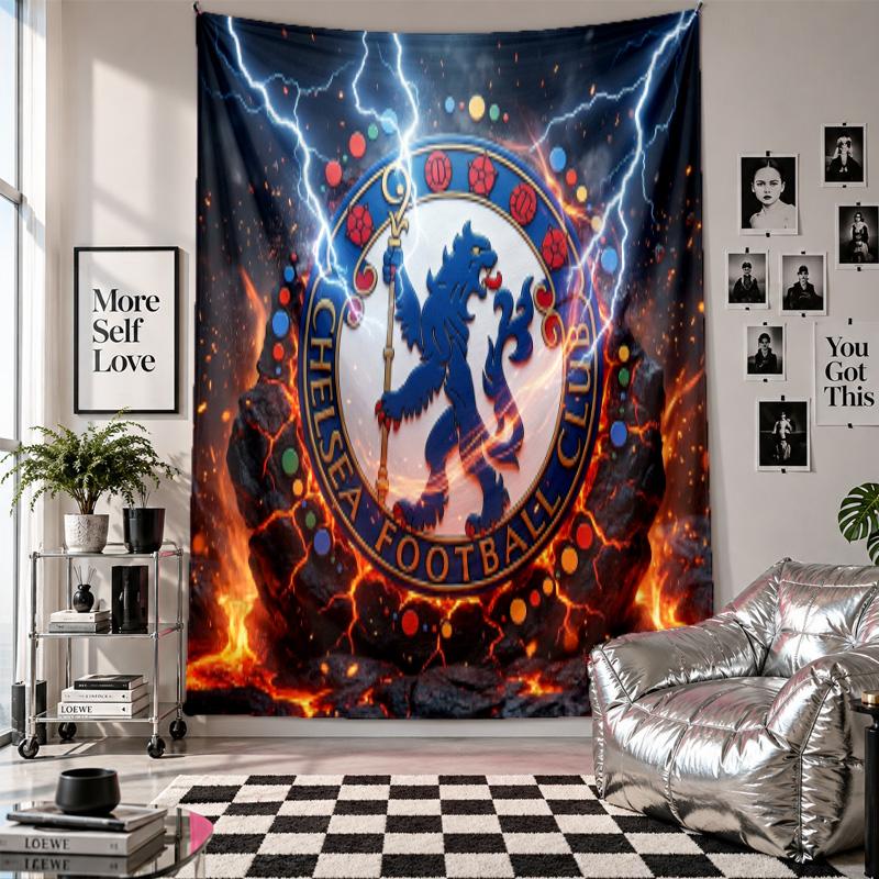 Chelsea FC Wall Tapestry Home Decor Wall Hanging Cloth for Bedroom Living Room Background