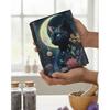 Cat Moon Leather Journal: Vintage Look Grimoire Book of Shadows