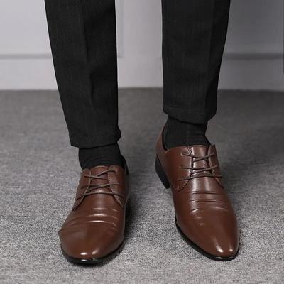 Fashion Leather Casual Business Men's Formal Shoes Official Social Shoe Male Party Elegant and Classic Suit Gentleman Low Price Office