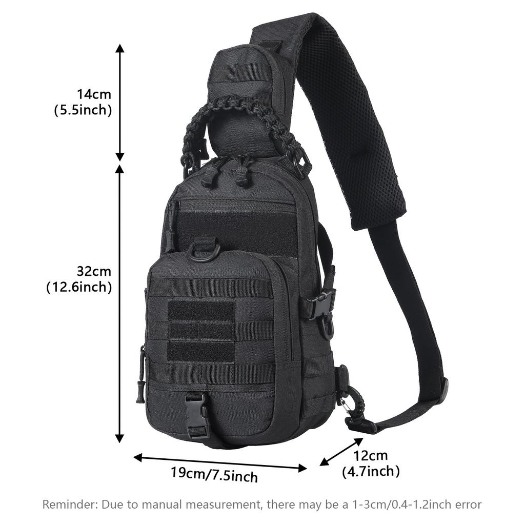 Camping Chest Bag Backpack for Men Sports Shoulder Outdoor Hiking Climbing Cycling Fishing MOLLE Sling EDC Fanny Pack