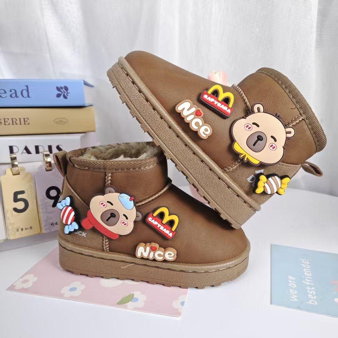 Girls Kapibala Snow Boots Winter Children s Super Soft Anti-slip Snow Boots 25