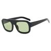 Luxury Square Sunglasses For Women New Vintage Thick Frame Leopard Orange Sun Glasses Female  Fashion Polygon Flat Top Eyewear