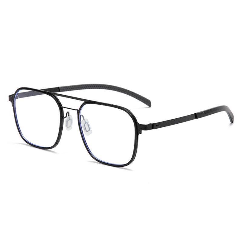 Metal Oversized Student Nearsighted Glasses For Men Fashion Business Shortsighted Prescription Glasses Women -0.5 -0.75 To -6.0