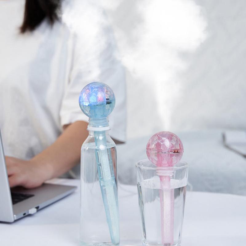 USB Humidifier Stick with LED Lights Compact Design for Home and Office Spaces