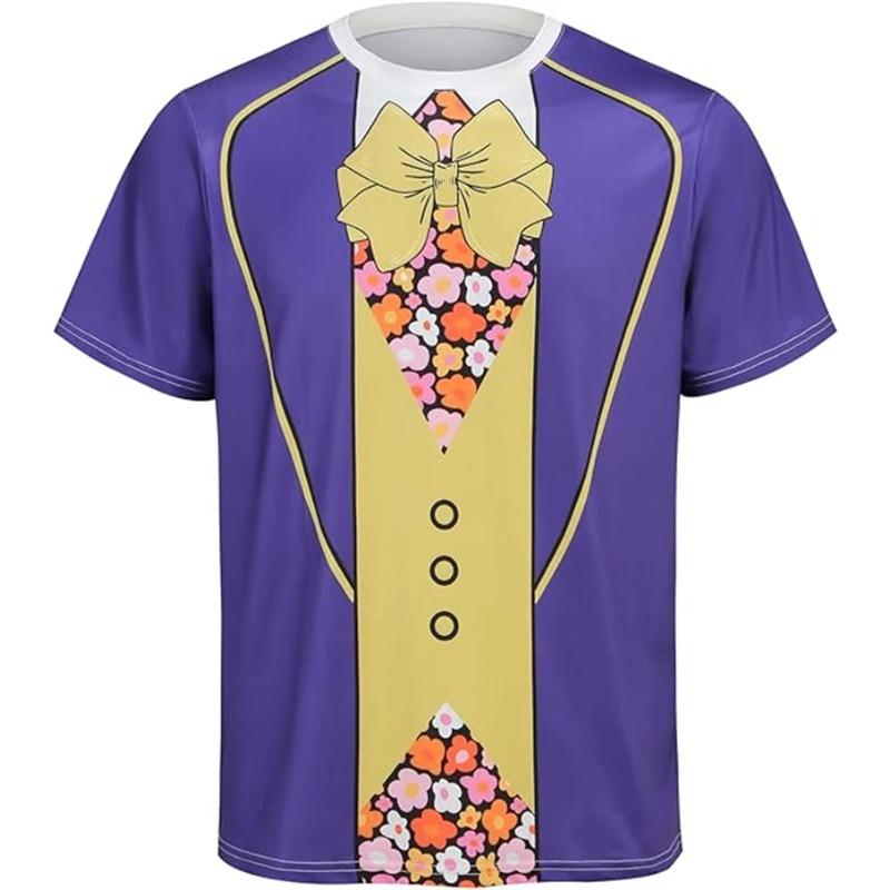 Mardi Gras T Shirt 3d Print Swallowtail Graphic T-shirts Men New Fashion Tee Clothes Holiday Party Cosplay Summer Y2k Clothing