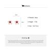 Vintage Resin Blend Flower Geometric Stud Earrings for Women Personality Flower Irregular Temperament Earrings Aesthetic Jewelry