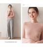 Women's Pure Cashmere Knit Pullover - Simple, Versatile Solid Color, Round Neck, Soft and Slimming Base Layer.