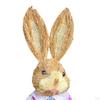 Bunny Figurine Artificial Animal Model Sculpture Doll Statue for Kitchen Easter Day Tabletop Party
