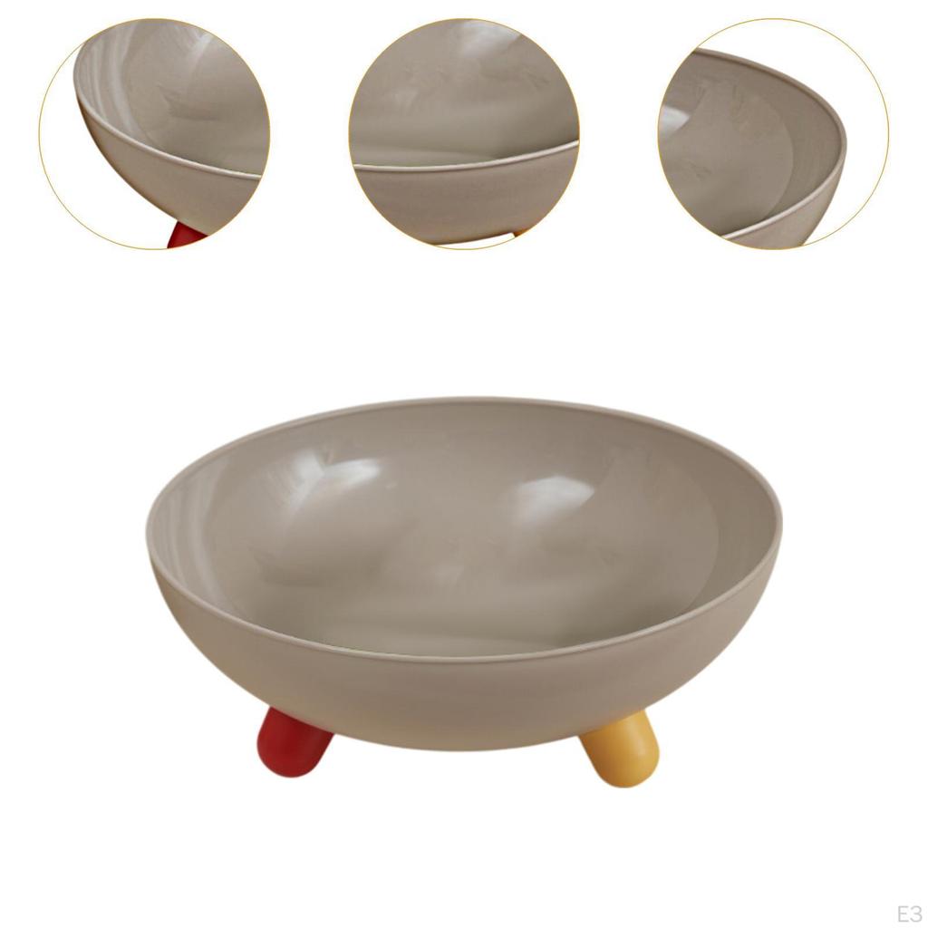 Obstschale Dekorativ Modern Stilvoll Dessert-Präsentationsplatte Rund auf Fuß für Wohnzimmer