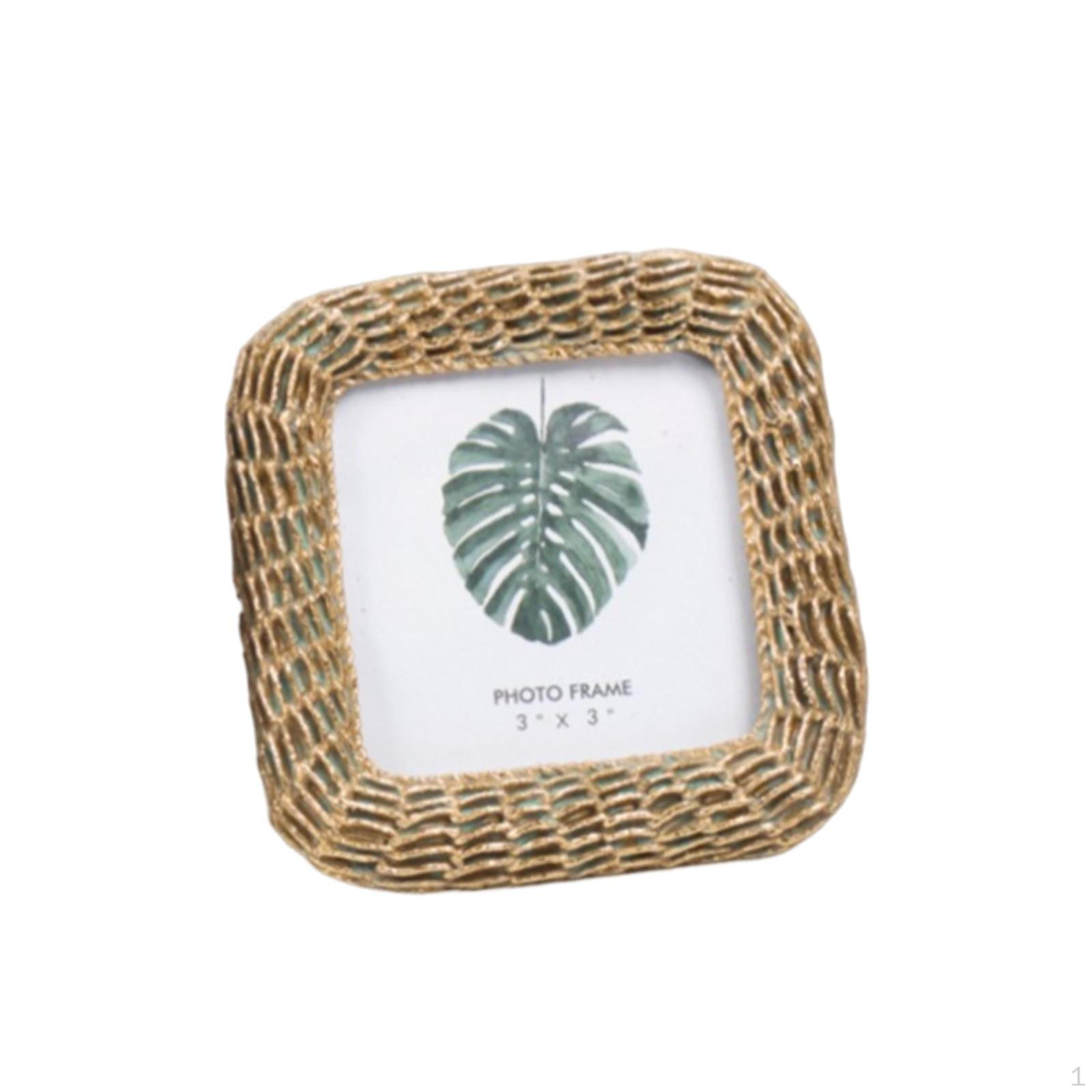 

Elegant Decorative Photo Frame for Desk, Bookshelf, Storage Rack Square