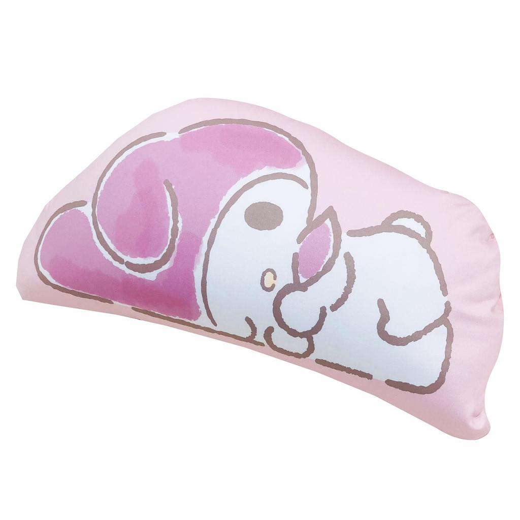 MORIPiLO Body Sanrio Characters My Melody Art Beaded Micro Plush Nap by Morishita Makura Pillow, (Dararin Cushion), Skin-Friendly Fabric, Toy, Pillow,