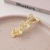 3pcs Metal Cutout Hair Clip Duck Beak Clip Square Clip Pearl Clip Diy Hair Accessories