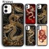 O Dragão do Zodíaco Chinês Para Capa de Celular iPhone 17 Air 16 15 14 plus 12 13 pro max coque Shell Fundas