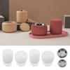 Silicone Molds Stripe Incensed Burners Moulds Candle Cup Making Molds Plaster Molds Craft Supplies Epoxy Resin Molds
