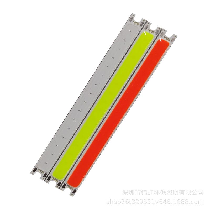 12V COB LED Light Board: 100x8mm Flip-Chip with Red, Blue, Green, White, and Warm White Options
