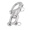 316 Stainless Steel Jaw Swivel Snap Shackle for Sailboat Spinnaker Halyard 03#
