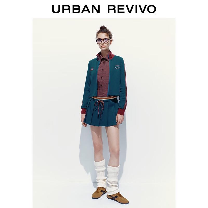 

UR 2025 Осенняя куртка в стиле джерси с вышивкой XS