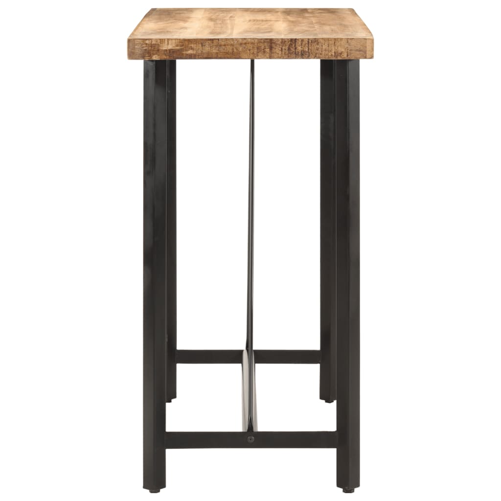 Vidaxl Bar Table, 110X55X107 Cm, Solid Mango Wood And Iron