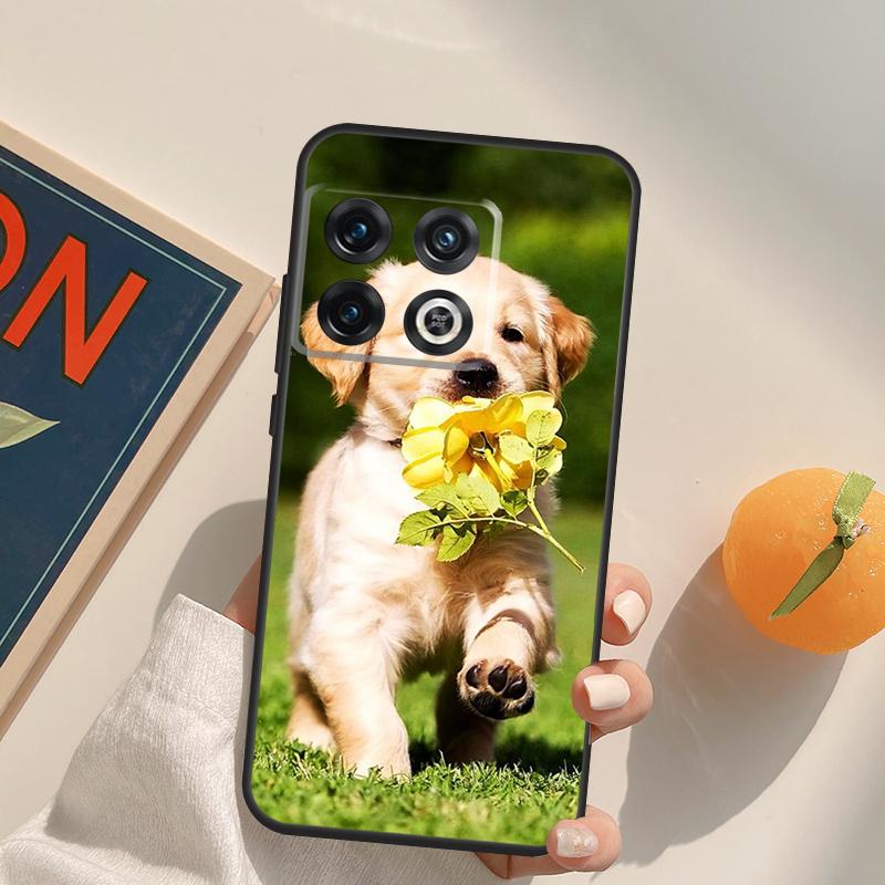 Goldener Retriever Hundehülle Für OnePlus 11 10 9 8 Pro 8T 9R 10T 9RT Ace Nord 2 2T CE N10 N100 N20 N200 Rückabdeckung