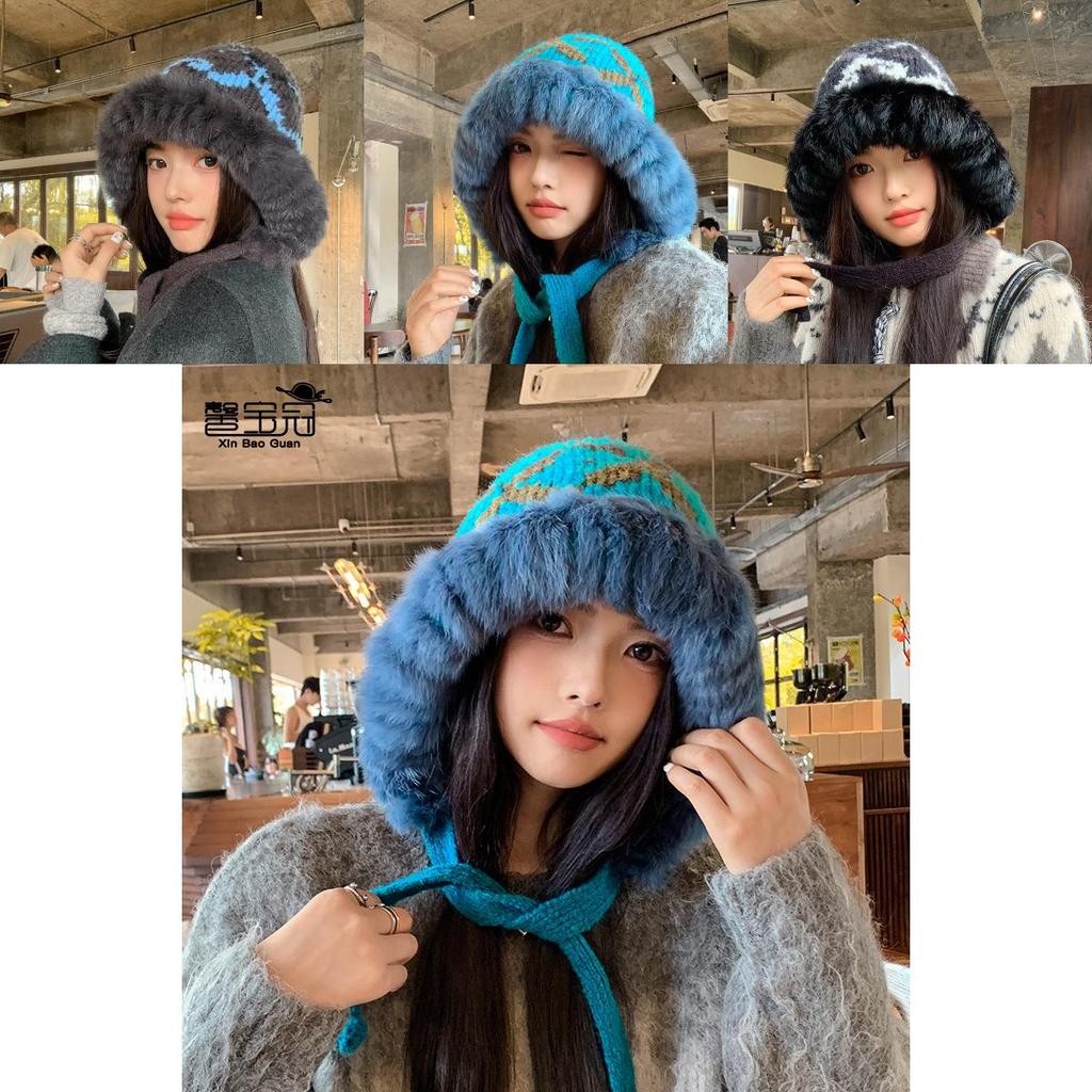 Knitted Hat Women Winter Warmth Windproof Beanie For Casual Fashion