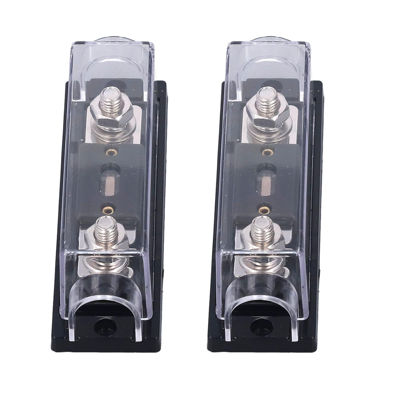 

2 шт. Держатели аудиопредохранителей 250А 48В Стерео Видеосистема Блок предохранителей ANL для Домов на колесах Яхт Кораблей Сельскохозяйственной техники