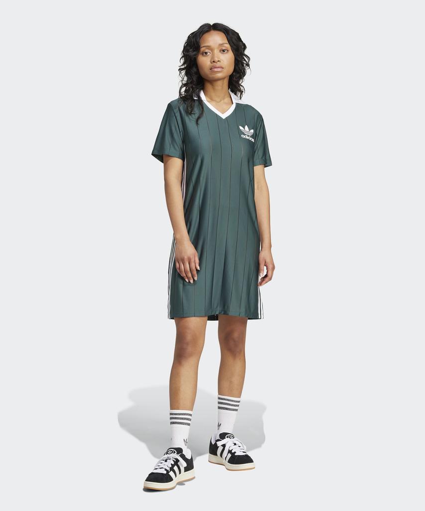 ADIDAS 3S Pinstripe Dress - Green / Ix5507