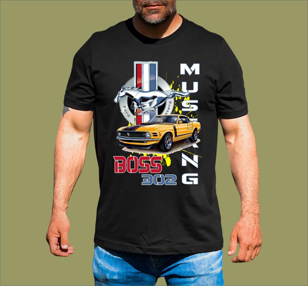 302 MUSTANG T-SHIRT Unisex T-Shirt Graphic Tee S