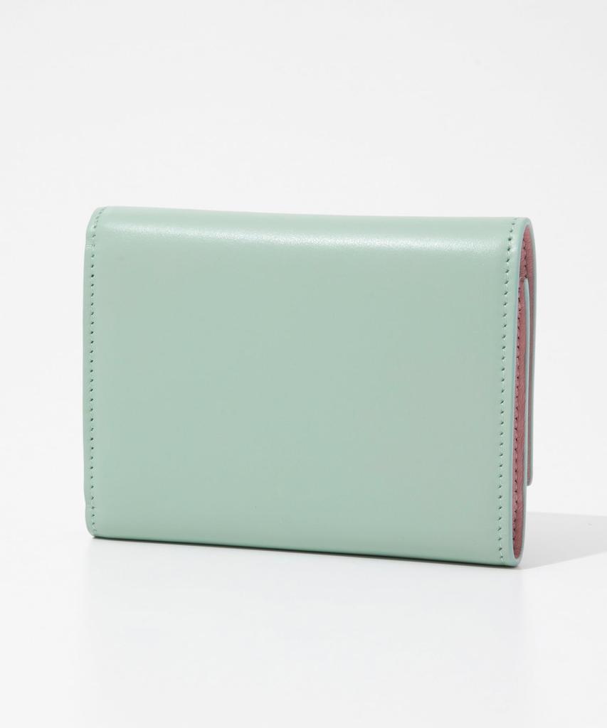 Marni Prisma Wallet PFMO0104U1P5298 in Pale Mint Tri-fold [Used]