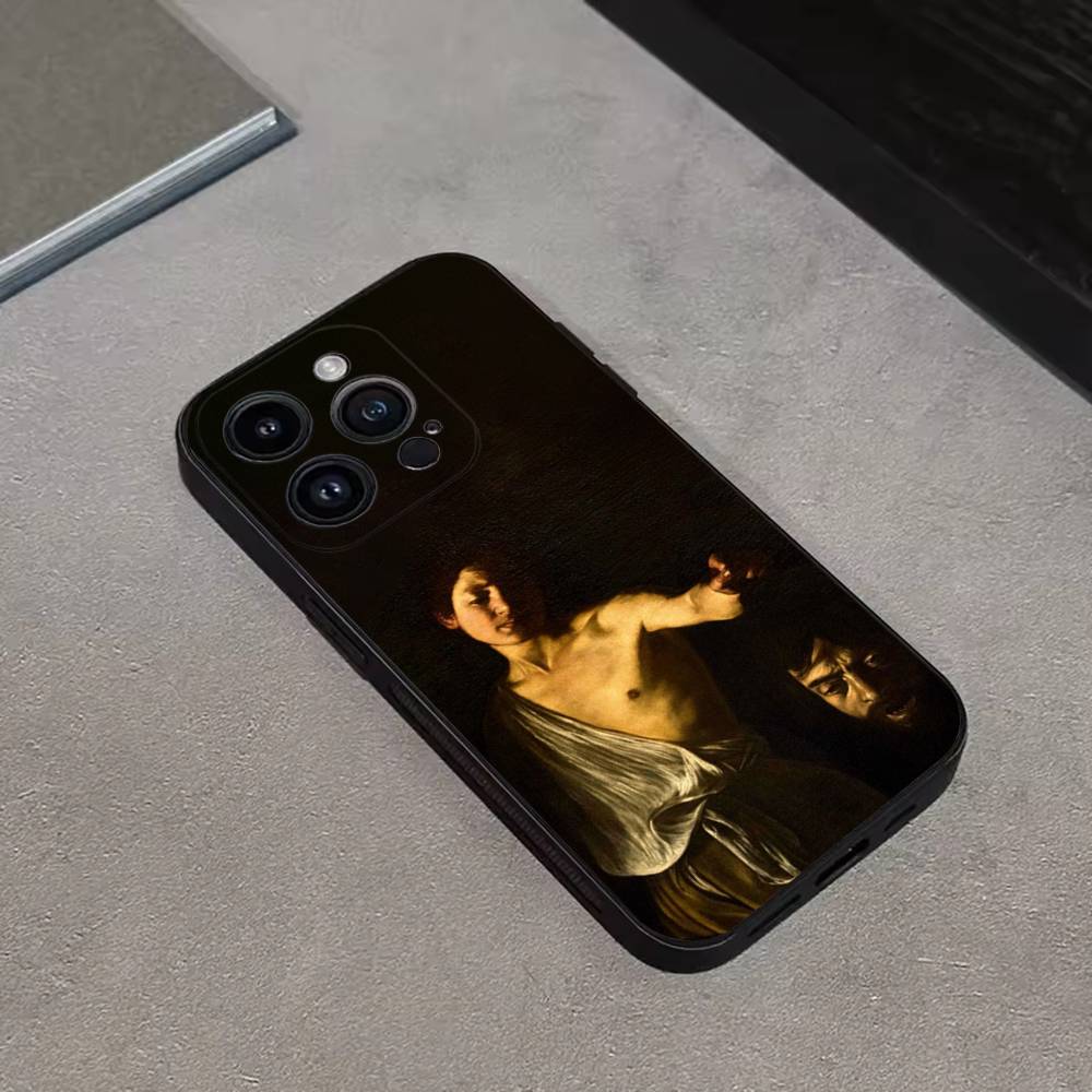 

Classic Caravaggio Paintings For iPhone 17,16,15,14,13,12,11,Pro,Max,Plus,E,SE4,Air,Mini Black Soft Cover Phone Case iPhone15PRO