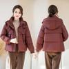 New Korean padded jacket short hooded padded jacket winter new loose fashion thickened cotton jacket