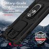 Military Grade Armor Shockproof Case For Samsung Galaxy J7 Prime Ring Holder Slide Window Camera Lens Protection Back Cover