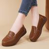 Autumn Large Size Women's Shoes Daily Versatile Single Shoes Slope Heel Lazy Shoes Lucky Shoes Mother Shoes Commuter Shoes