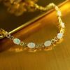 Colorful Opal Gemstone Clasp Bracelet 925 Sterling Silver Natural Colorful Fine Jewelry for Women Wife Mom Nice Gift 2024