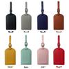 Multicolor PU Leather Luggage Tag - Anti-lost Boarding Info Card for Suitcases