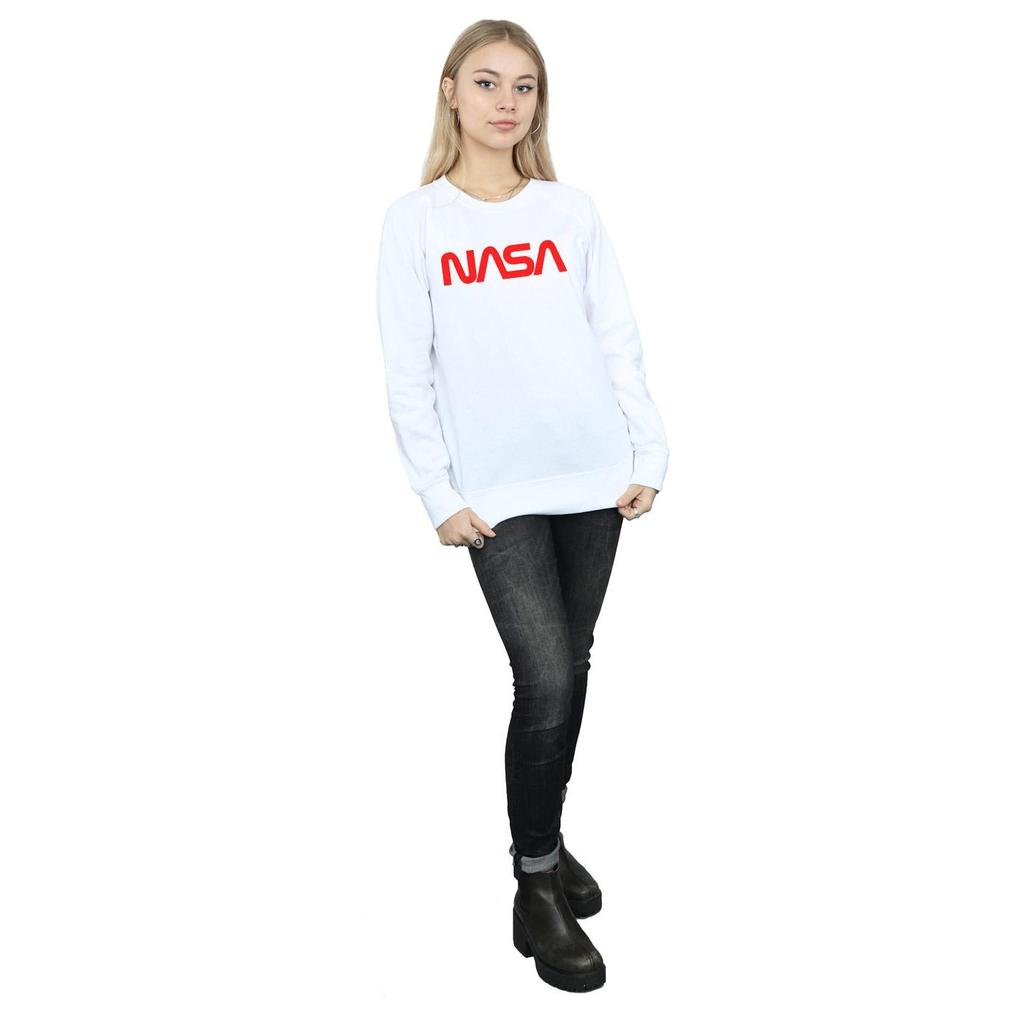 NASA Womens/Ladies Modern Logo Heather Sweatshirt