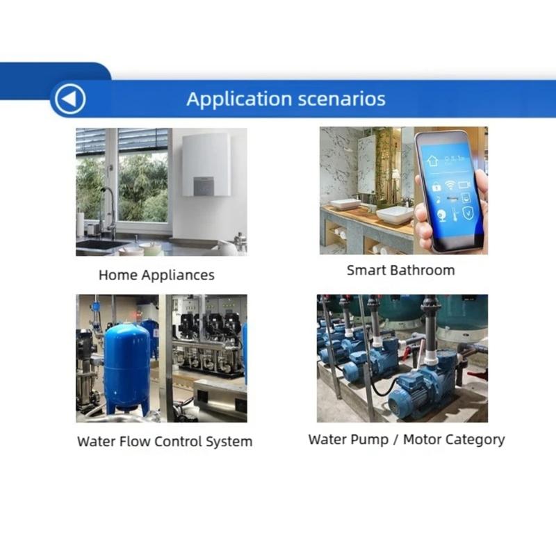 Water Flow Meter Hall Effect Water Control Coffee Flowmeter Water Flow Sensor For Home Toilet Appliance Maintenance